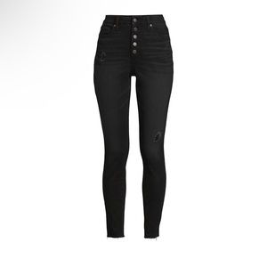 Women's Button Fly High Rise Curvy Jeans from Time and Tru